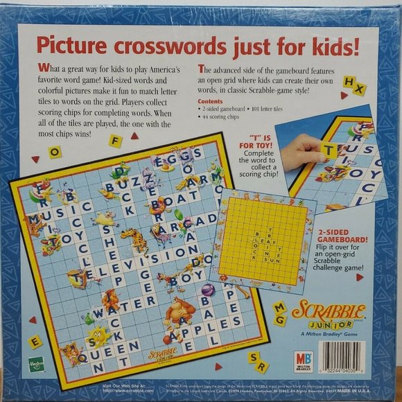 Scrabble Junior - Double Sided Board Game - Picture 2 of 3